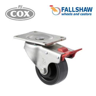 Fallshaw Core O Series Castors - 100mm PU on Nylon Wheel