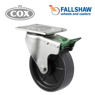 Fallshaw Core O Series Castors - 150mm PU on Nylon Wheel