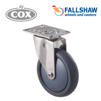 Fallshaw M Stainless Castors with 125mm TPE Wheel