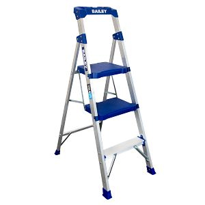 Bailey Twin Platform Stepladder - Aluminium