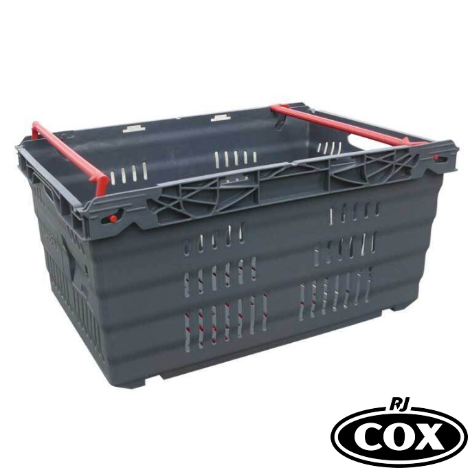Nally Stack and Nest 46-Litre Vented Swing Bar Plastic Crate