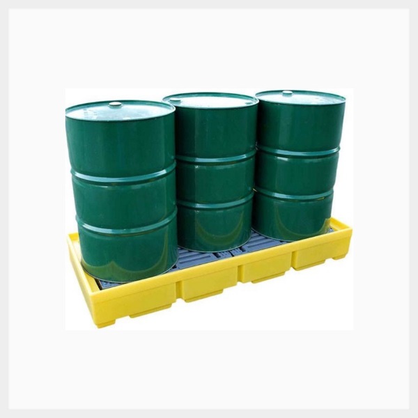 3-Drum In-Line Spill Pallet - 228L Sump