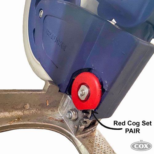 Ruxxac Cart Red Cog Set Version 2 for Pre-2019 Models  (set of  2) 