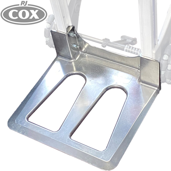  Reproduction H-Nose Hand Truck Toe Plate: Economical Die-Cast Aluminium with Recessed Heel
