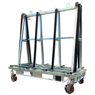 AFT Glass A Frame - Trolley (quick release castors) Forklift or Crane 