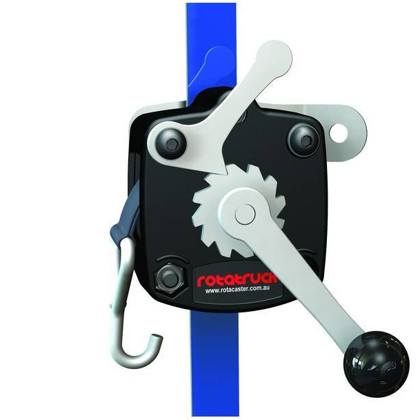 Rotatruck Load Ratchet Strap for Hand Truck with Flat Bar