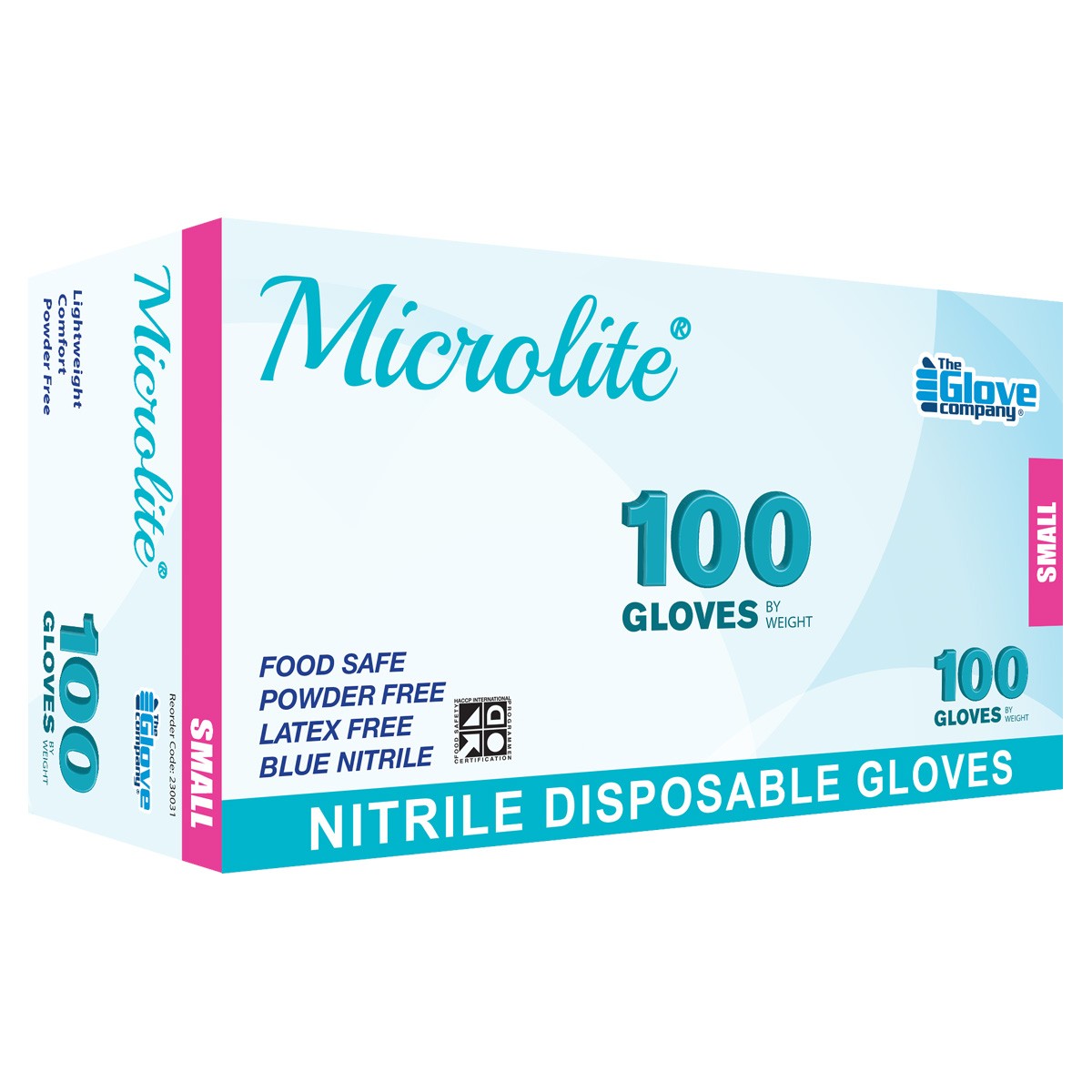 Microlitte Pack Microlite Nitrile Gloves Sky Blue | HACCP Certified