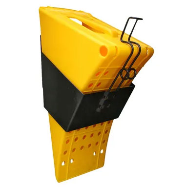 Large Plastic Wheel Chock WC8P | Safety Yellow