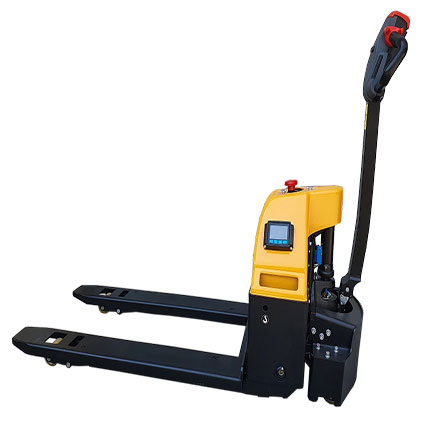 Full electric pallet jack with built-in weighing scales, 1500kg / 1.5 Tonne capacity,