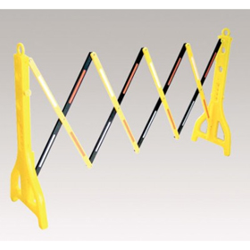 Port-a-guard Light - plastic model 2.4m expanding barrier (black/yellow)