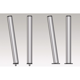 Medium-Duty Shock Absorbing Stainless-Steel Bollards