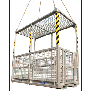 6 Person Crane Safety Cage Work Platforms