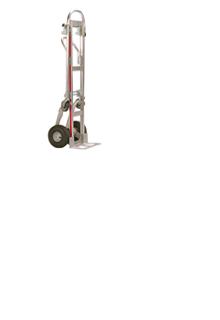 Magliner Gemini Junior convertible hand truck transformation from 2-wheel to 4-wheel