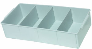 Icon Nylex 400 Series Plastic Parts Storage Sorting Tray Large Container Box 