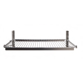 Stainless-Steel Wall-Mounted Wire Grid Shelving