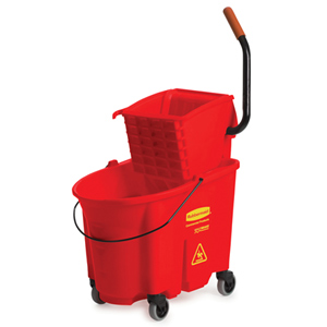 Rubbermaid WaveBrake 33L (35Qt) Side-Press Bucket and Wringer