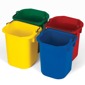 Rubbermaid bottle caddie Disinfecting Pails - set of 4 colours