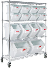 Rubbermaid 9G80 Ingredient Bin Mobile Rack