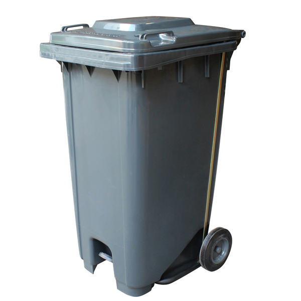 Foot Operated Pedal 120 Litre Wheelie Bin Hands Free Sanitary Disposal