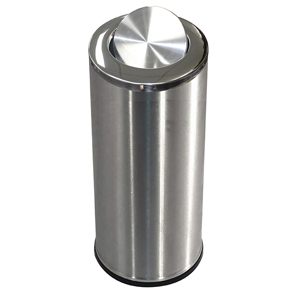 Stainless-Steel Waste Bin with Swing-Lid